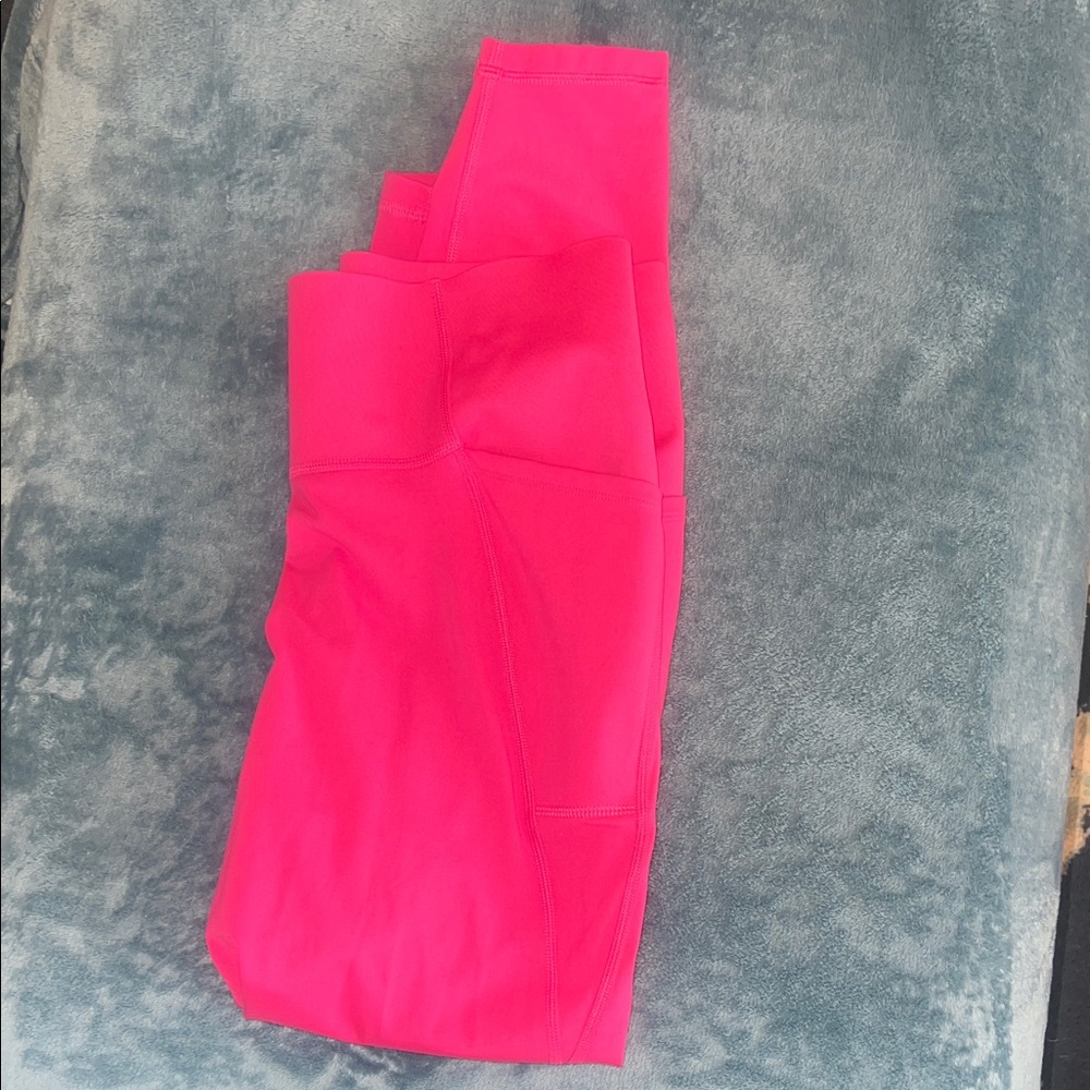 Gap Fit Women’s Large Bright Hot Pink High-Waist Leggings - Picture 10 of 10